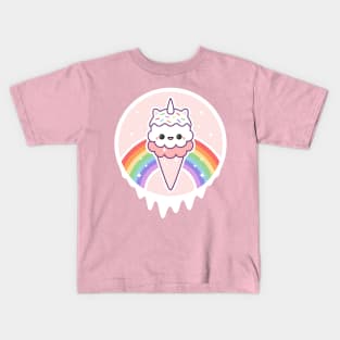 Unicone Unicorn Ice Cream Cone Kids T-Shirt